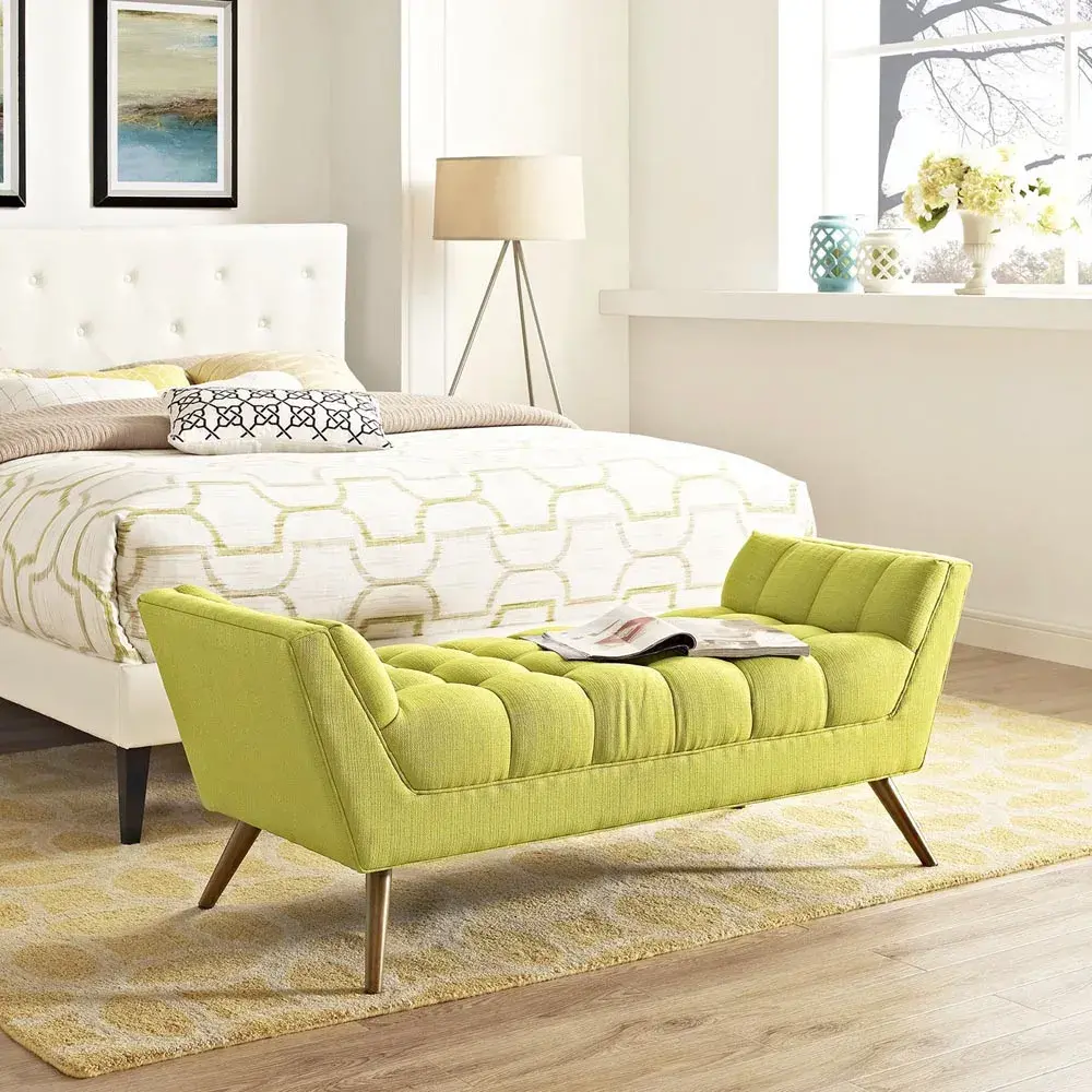 Delmon Tufted Bench - Image 2